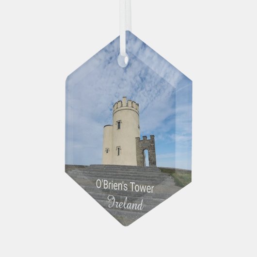 O'Brien's Tower Ireland Souvenir Ceramic Ornament (Vorderseite Links)
