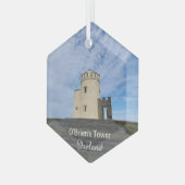 O'Brien's Tower Ireland Souvenir Ceramic Ornament Aus Glas (Vorderseite Links)