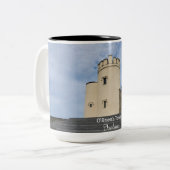 O'Brien's Tower Ireland Souvenir Coffee Cup Zweifarbige Tasse (Vorderseite Links)