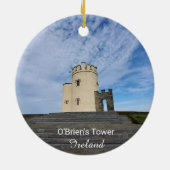 O'Brien's Tower Ireland Souvenir Keramik Ornament (Hinten)