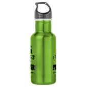 Obsbesessener Synthesizer Edelstahlflasche (Rückseite)