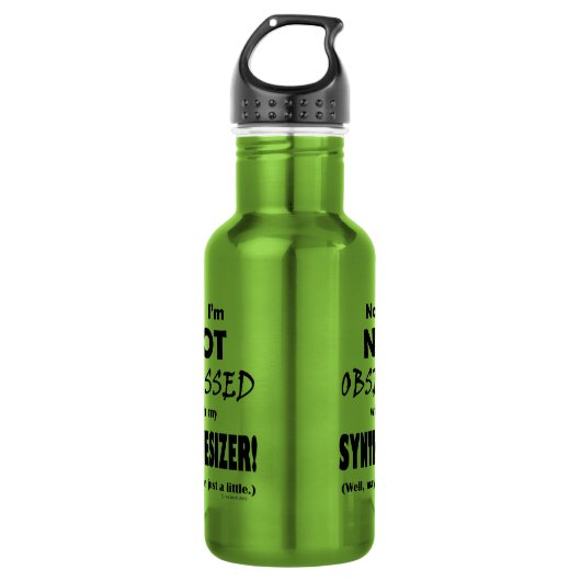 Obsbesessener Synthesizer Edelstahlflasche (Vorderseite)