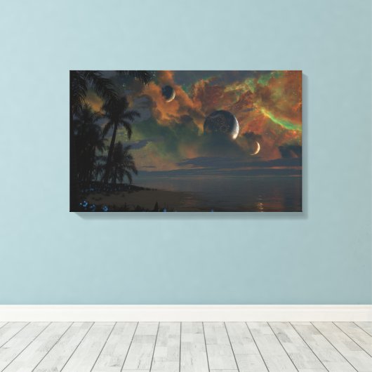 Obscura (Shores) Leinwanddruck (Insitu (Holzboden))