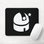 Observatorium-Piktogramm Mousepad (Mit Mouse)