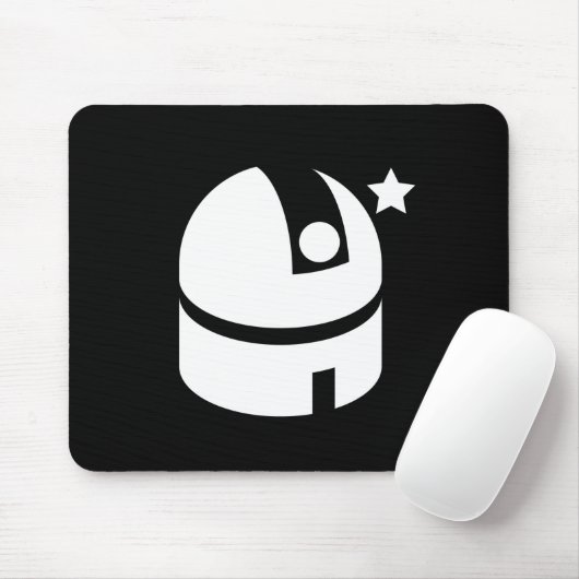 Observatorium-Piktogramm Mousepad (Mit Mouse)