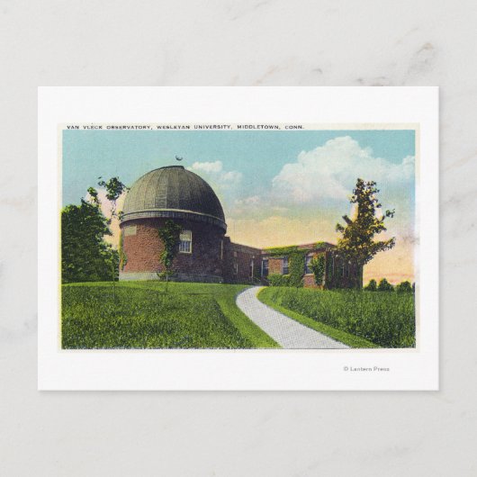 Observatorium Van Vleck der Universität Wesleyan Postkarte (Vorderseite)
