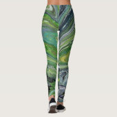 Obsession 1 Abstrakte Leggings (Rückseite)