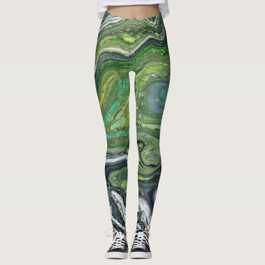 Obsession 1 Abstrakte Leggings (Vorderseite)