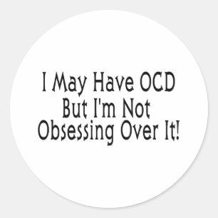 Obsession des OCD Runder Aufkleber