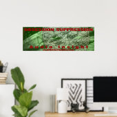 "Obsession Suppression" 36"x12" (90cm x 30cm) Poster (Heimbüro)
