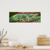 "Obsession Suppression" 36"x12" (90cm x 30cm) Poster (Küche)