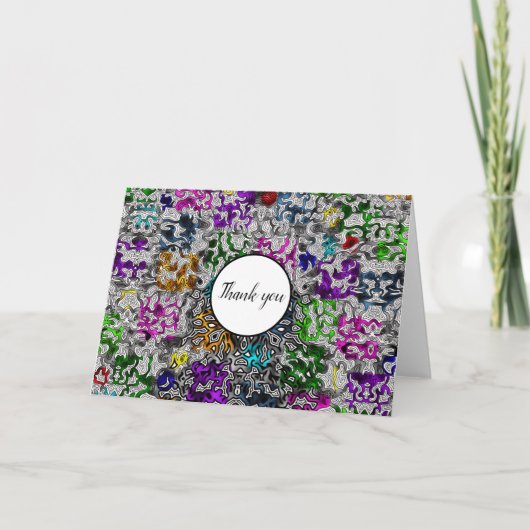 Obsessive Behavior Dankeskarte (Vorderseite)