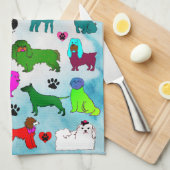 Obsessive Canine-Störung OCD Küchentuch (Viertel Falte)