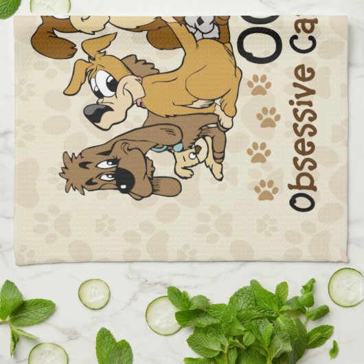 Obsessive Caninerkrankung Küchentuch (Gefaltet)