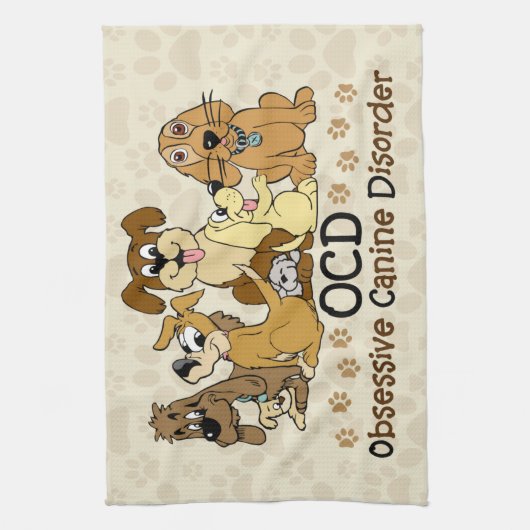 Obsessive Caninerkrankung Küchentuch (Vertikal)