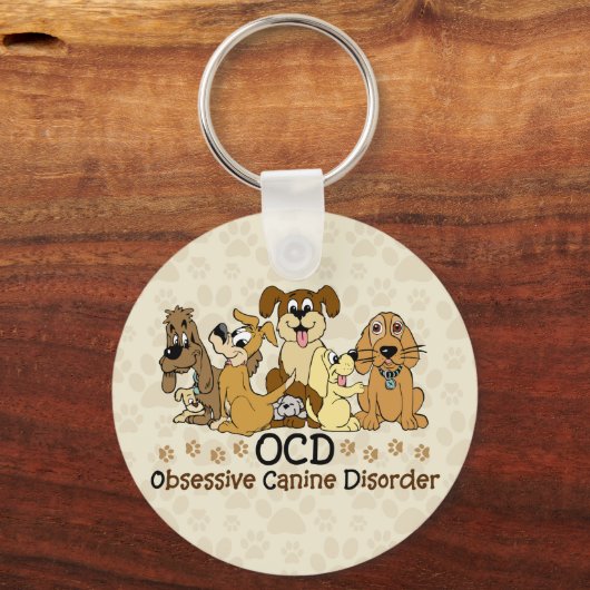 Obsessive Caninerkrankung Schlüsselanhänger (Rückseite)
