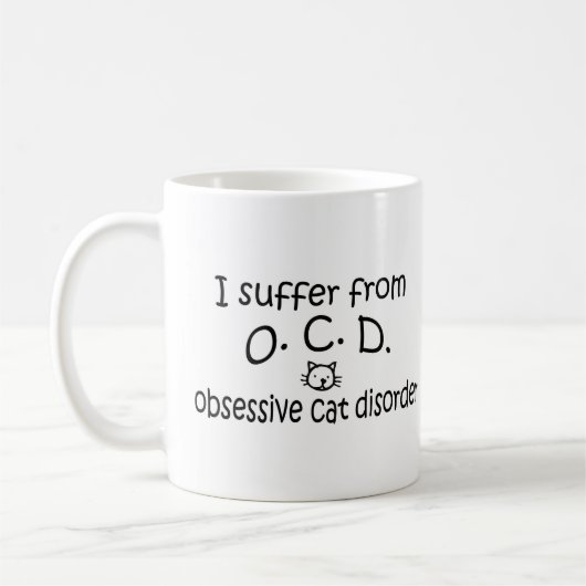 Obsessive Cat-Störung Coffee Tasse (Links)
