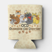 Obsessive Cat-Störung Dosenkühler (Rückseite)