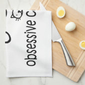 Obsessive Cat-Störung Handtuch (Viertel Falte)