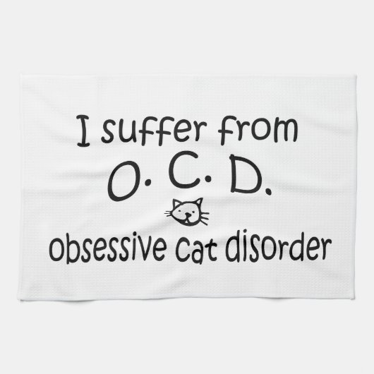 Obsessive Cat-Störung Handtuch (Horizontal)