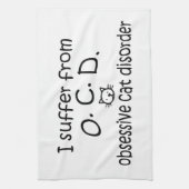 Obsessive Cat-Störung Handtuch (Vertikal)