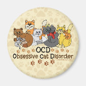 Obsessive Cat-Störung Magnet (Vorne)