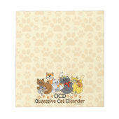 Obsessive Cat-Störung Notizblock (Vorderseite)