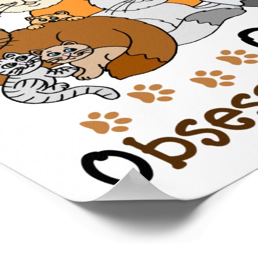 Obsessive Cat-Störung Poster (Ecke)