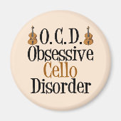 Obsessive Cello-Störung Cellist Magnet (Vorne)
