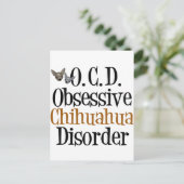 Obsessive Chihuahua-Störung Postkarte (Stehend Vorderseite)