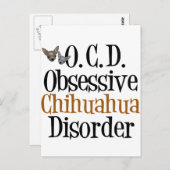 Obsessive Chihuahua-Störung Postkarte (Vorne/Hinten)
