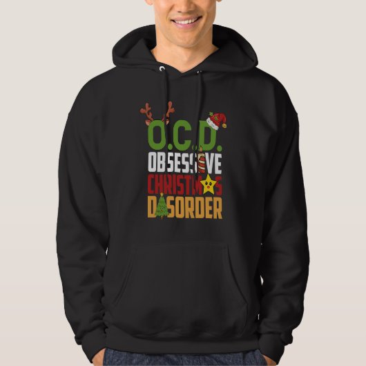 Obsessive Christmas Disorder OCD Xmas Hoodie (Vorderseite)
