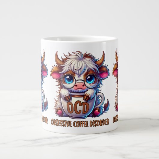 Obsessive Coffee Disorder Jumbo-Tasse (Vorderseite)