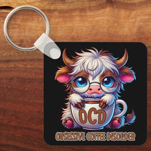 Obsessive Coffee Disorder Schlüsselanhänger (Vorderseite)