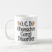 Obsessive Corgi-Störung Kaffeetasse (Links)