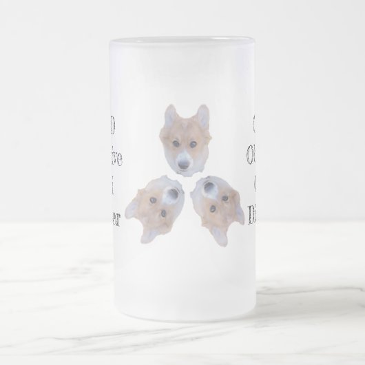 Obsessive Corgi-Störung Mattglas Bierglas (Mittel)