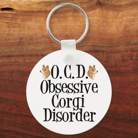 Obsessive Corgi-Störung Schlüsselanhänger (Rückseite)