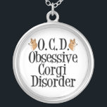 Obsessive Corgi-Störung Versilberte Kette<br><div class="desc">Ich bin besessen von Korgis. Pembroke Schweißkorgis sind mein Lieblingshund,  ich Liebe sie. Ein niedliches Geschenk für einen Besitzer.</div>