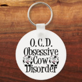 Obsessive Cow Disorder Schlüsselanhänger (Rückseite)