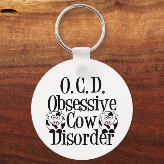 Obsessive Cow Disorder Schlüsselanhänger (Vorderseite)