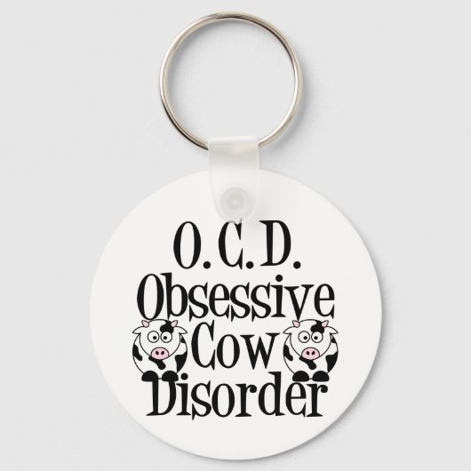 Obsessive Cow Disorder Schlüsselanhänger (Rückseite)