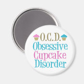 Obsessive Cupcake-Störung Magnet (Vorderseite/Rückseite)