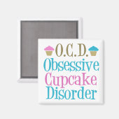 Obsessive Cupcake-Störung Magnet (Vorderseite/Rückseite)