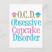 Obsessive Cupcake-Störung Postkarte (Vorderseite)