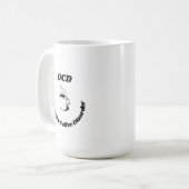 Obsessive Kaffeekrankheit Kaffee-Tasse Kaffeetasse (Vorderseite Links)