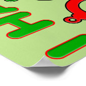 Obsessive Weihnachtskrankheit OCD Funny Poster Sig (Ecke)