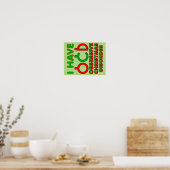 Obsessive Weihnachtskrankheit OCD Funny Poster Sig (Küche)
