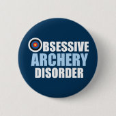 Obsessiver Archery-Disput Funny Archer Button (Vorderseite)