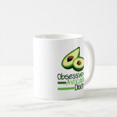Obsessiver Avocado-Syndrom Cool grün Kaffeetasse (VorderseiteRechts)