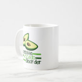 Obsessiver Avocado-Syndrom Cool grün Kaffeetasse (Vorderseite Links)